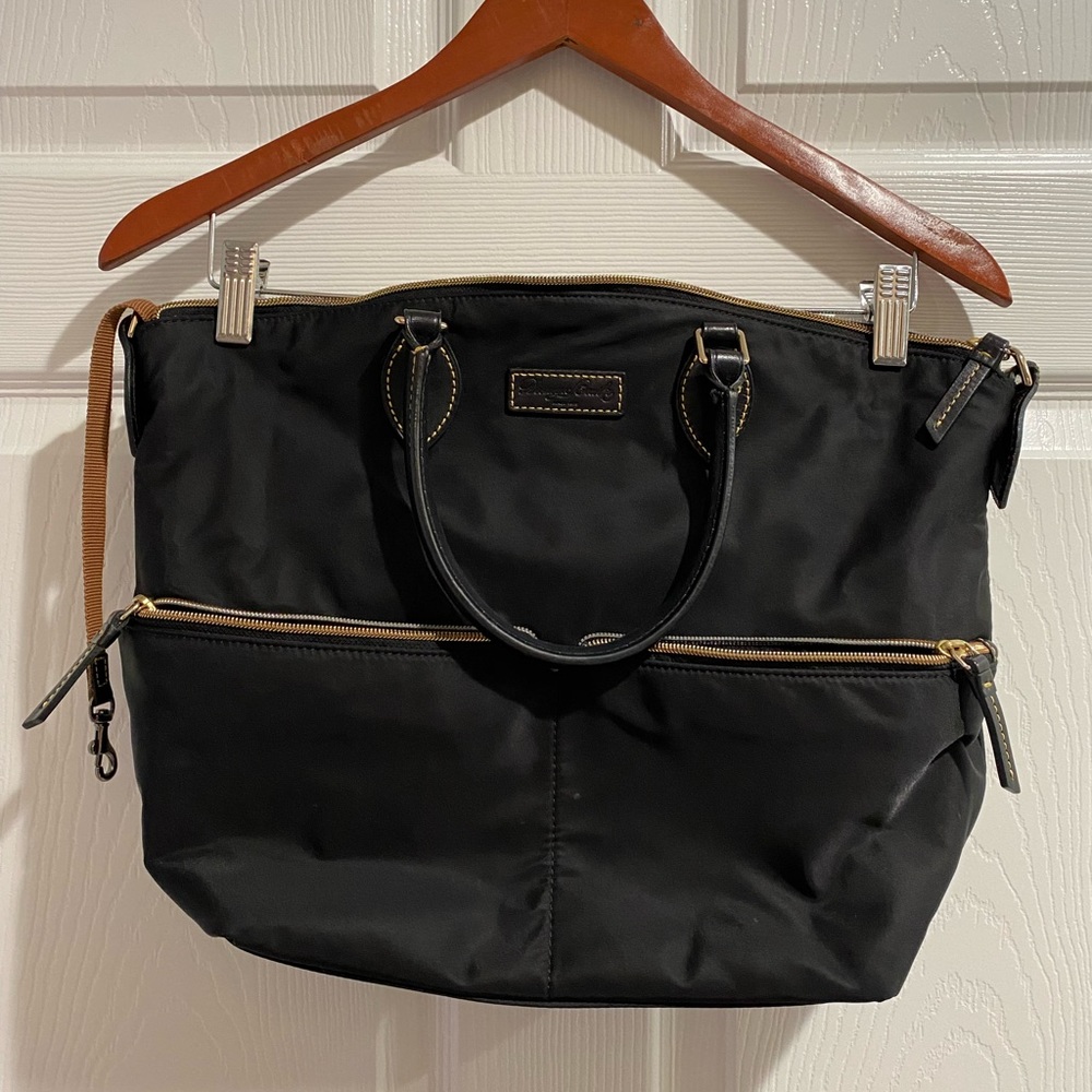 Black nylon Dooney and Bourke large purse